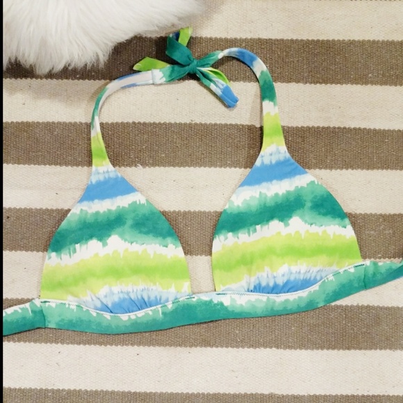 Victoria's Secret Other - Victoria's Secret Striped Tie Die Bikini Top